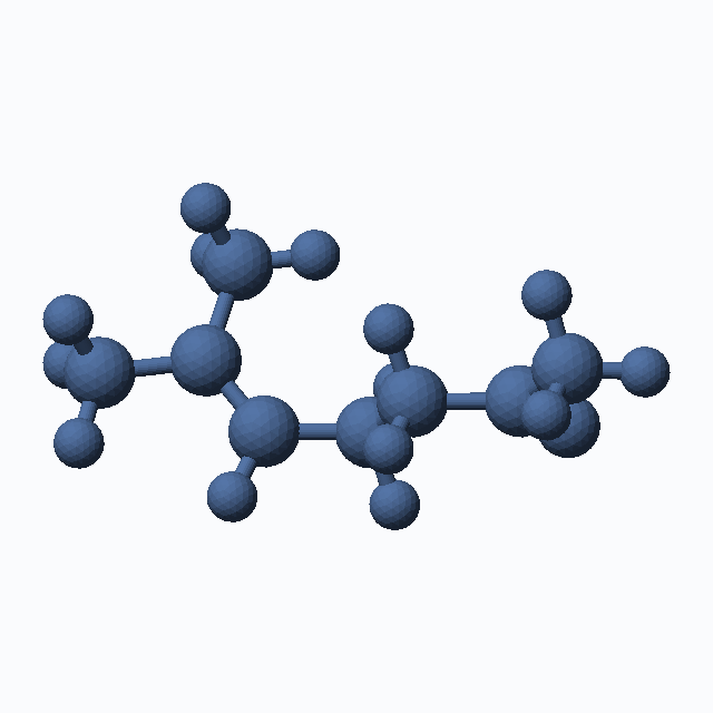 6-Methyl-5-hepten-2-one (CAS 110-93-0), C8H14O - 3D ball-and-stick molecular model, MolGod STL preview 6-Methyl-5-hepten-2-one (CAS 110-93-0), C8H14O - 3D ball-and-stick molecular model, MolGod STL preview
