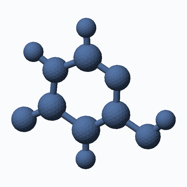 6-Hydroxy-4-pyrimidinone (CAS 1193-24-4), C4H4N2O2 - 3D ball-and-stick molecular model, MolGod STL preview 6-Hydroxy-4-pyrimidinone (CAS 1193-24-4), C4H4N2O2 - 3D ball-and-stick molecular model, MolGod STL preview