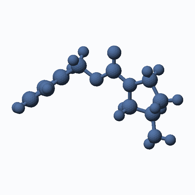 (R)-3-Amino-1-N-Cbz-pyrrolidine (CAS 122536-73-6), C12H16N2O2 - 3D ball-and-stick molecular model, MolGod STL preview (R)-3-Amino-1-N-Cbz-pyrrolidine (CAS 122536-73-6), C12H16N2O2 - 3D ball-and-stick molecular model, MolGod STL preview