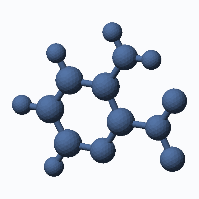 2-Nitropyridin-3-amine (CAS 13269-19-7), C5H5N3O2 - 3D ball-and-stick molecular model, MolGod STL preview 2-Nitropyridin-3-amine (CAS 13269-19-7), C5H5N3O2 - 3D ball-and-stick molecular model, MolGod STL preview