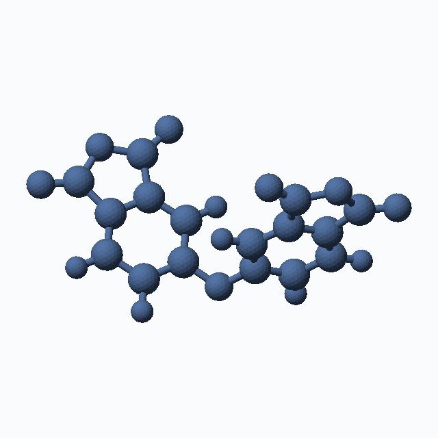 4,4'-Oxydiphthalic anhydride (CAS 1823-59-2), C16H6O7 - 3D ball-and-stick molecular model, MolGod STL preview 4,4'-Oxydiphthalic anhydride (CAS 1823-59-2), C16H6O7 - 3D ball-and-stick molecular model, MolGod STL preview