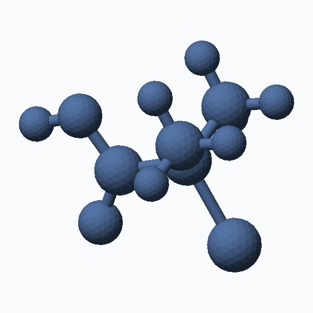 2-Bromo-2-methylpropanoic acid (CAS 2052-01-9), C4H7BrO2 - 3D ball-and-stick molecular model, MolGod STL preview 2-Bromo-2-methylpropanoic acid (CAS 2052-01-9), C4H7BrO2 - 3D ball-and-stick molecular model, MolGod STL preview