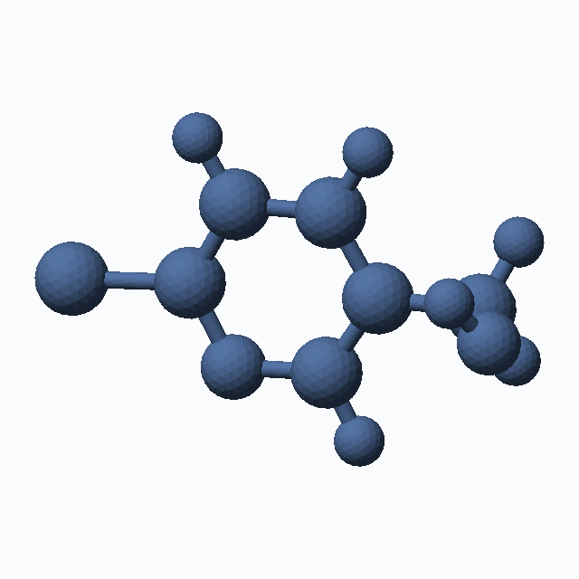 (6-Chloropyridin-3-yl)methanol (CAS 21543-49-7), C6H6ClNO - 3D ball-and-stick molecular model, MolGod STL preview (6-Chloropyridin-3-yl)methanol (CAS 21543-49-7), C6H6ClNO - 3D ball-and-stick molecular model, MolGod STL preview