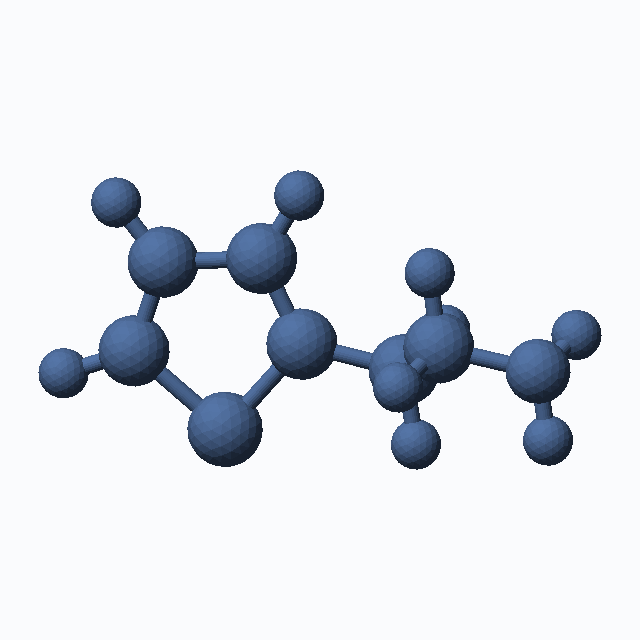 Thiopheneethanamine (CAS 30433-91-1), C6H9NS - 3D ball-and-stick molecular model, MolGod STL preview Thiopheneethanamine (CAS 30433-91-1), C6H9NS - 3D ball-and-stick molecular model, MolGod STL preview
