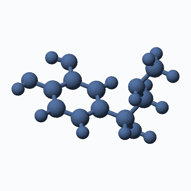 Epinephrine (CAS 51-43-4), C9H13NO3 - 3D ball-and-stick molecular model, MolGod STL preview Epinephrine (CAS 51-43-4), C9H13NO3 - 3D ball-and-stick molecular model, MolGod STL preview