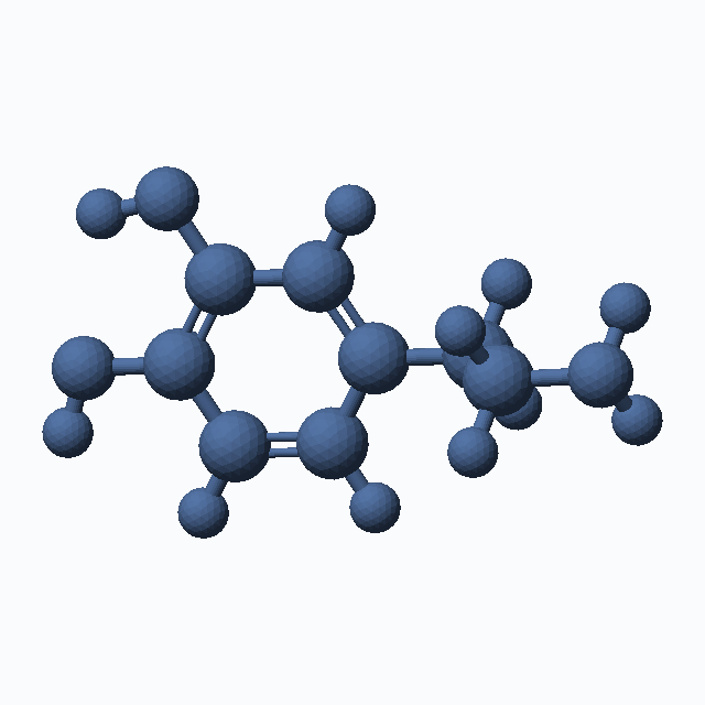 Dopamine (CAS 51-61-6), C8H11NO2 - 3D ball-and-stick molecular model, MolGod STL preview Dopamine (CAS 51-61-6), C8H11NO2 - 3D ball-and-stick molecular model, MolGod STL preview