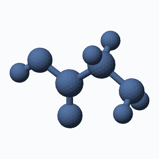 Glycine (CAS 56-40-6), C2H5NO2 - 3D ball-and-stick molecular model, MolGod STL preview Glycine (CAS 56-40-6), C2H5NO2 - 3D ball-and-stick molecular model, MolGod STL preview