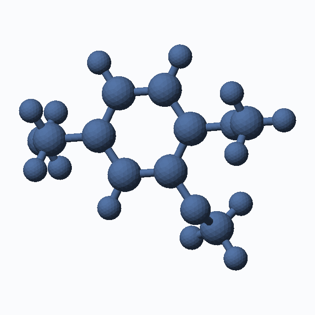 Veratrylamine (CAS 5763-61-1), C9H13NO2 - 3D ball-and-stick molecular model, MolGod STL preview Veratrylamine (CAS 5763-61-1), C9H13NO2 - 3D ball-and-stick molecular model, MolGod STL preview