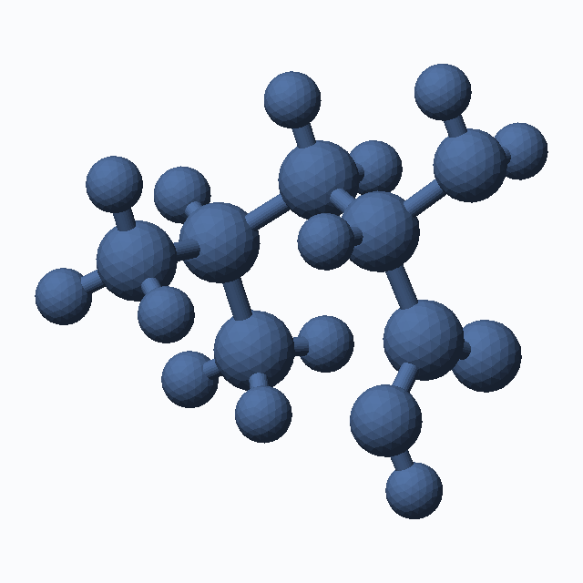 L-Leucine (CAS 61-90-5), C6H13NO2 - 3D ball-and-stick molecular model, MolGod STL preview L-Leucine (CAS 61-90-5), C6H13NO2 - 3D ball-and-stick molecular model, MolGod STL preview