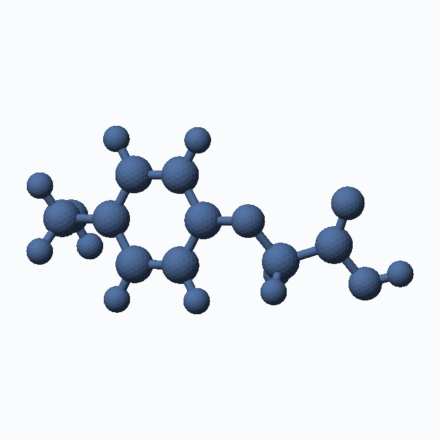 4-Hydroxymethylphenoxyacetic acid (CAS 68858-21-9), C9H10O4 - 3D ball-and-stick molecular model, MolGod STL preview 4-Hydroxymethylphenoxyacetic acid (CAS 68858-21-9), C9H10O4 - 3D ball-and-stick molecular model, MolGod STL preview