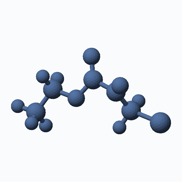 Ethyl bromopyruvate (CAS 70-23-5), C5H7BrO3 - 3D ball-and-stick molecular model, MolGod STL preview Ethyl bromopyruvate (CAS 70-23-5), C5H7BrO3 - 3D ball-and-stick molecular model, MolGod STL preview