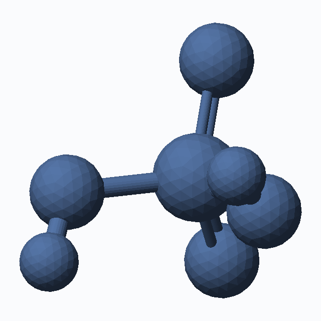 Sulfuric Acid (CAS 7664-93-9), H2O4S - 3D ball-and-stick molecular model, MolGod STL preview Sulfuric Acid (CAS 7664-93-9), H2O4S - 3D ball-and-stick molecular model, MolGod STL preview