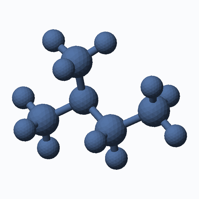 Dimethylethylamine (CAS 84649-84-3), C4H11N - 3D ball-and-stick molecular model, MolGod STL preview Dimethylethylamine (CAS 84649-84-3), C4H11N - 3D ball-and-stick molecular model, MolGod STL preview