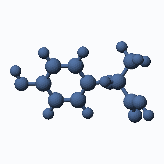 Hydroxyphenoxy propionic acid (CAS 94050-90-5), C9H10O4 - 3D ball-and-stick molecular model, MolGod STL preview Hydroxyphenoxy propionic acid (CAS 94050-90-5), C9H10O4 - 3D ball-and-stick molecular model, MolGod STL preview