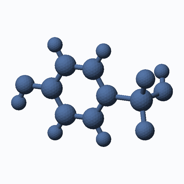 4-Hydroxybenzenesulfonic acid (CAS 98-67-9), C6H6O4S - 3D ball-and-stick molecular model, MolGod STL preview 4-Hydroxybenzenesulfonic acid (CAS 98-67-9), C6H6O4S - 3D ball-and-stick molecular model, MolGod STL preview