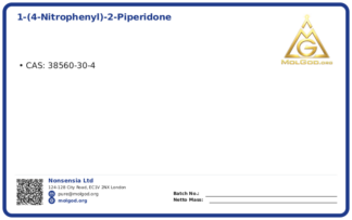 1-(4-Nitrophenyl)-2-piperidone (CAS 38560-30-4), CAS 38560-30-4 — chemical product label