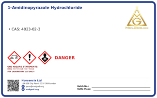 1-Amidinopyrazole Hydrochloride (CAS 4023-02-3), CAS 4023-02-3 — chemical product label