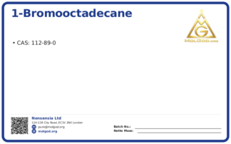 1-Bromooctadecane (CAS 112-89-0), CAS 112-89-0 — chemical product label