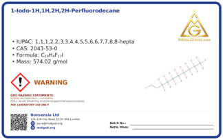 1-Iodo-1H,1H,2H,2H-perfluorodecane (CAS 2043-53-0), CAS 2043-53-0 — chemical product label
