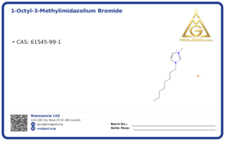 1-Octyl-3-methylimidazolium bromide (CAS 61545-99-1), CAS 61545-99-1 — chemical product label