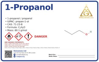 1-Propanol (CAS 71-23-8), CAS 71-23-8 — chemical product label
