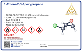 Эпихлоргидрин (Epichlorohydrin) (CAS 106-89-8), CAS 106-89-8 — chemical product label