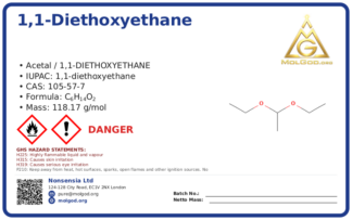 1,1-Diethoxyethane (CAS 105-57-7), CAS 105-57-7 — chemical product label