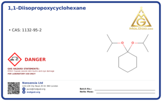 1,1-Diisopropoxycyclohexane (CAS 1132-95-2), CAS 1132-95-2 — chemical product label