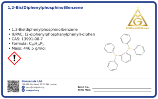 1,2-BIS(DIPHENYLPHOSPHINO)BENZENE (CAS 13991-08-7), CAS 13991-08-7 — chemical product label