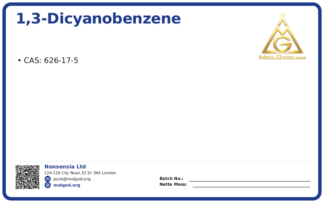 1,3-Dicyanobenzene (CAS 626-17-5), CAS 626-17-5 — chemical product label