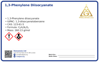 1,3-Phenylene Diisocyanate (CAS 123-61-5), CAS 123-61-5 — chemical product label