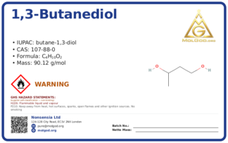 CAS 107-88-0, CAS 107-88-0 — chemical product label