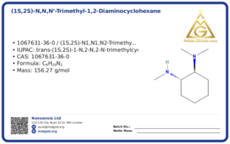 (1S,2S)-N,N,N’-triMethyl-1,2-diaMinocyclohexane (CAS 1067631-36-0), CAS 1067631-36-0 — chemical product label