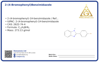 2-(4-Bromophenyl)benzimidazole (CAS 2622-74-4), CAS 2622-74-4 — chemical product label