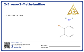 2-Bromo-3-methylaniline (CAS 54879-20-8), CAS 54879-20-8 — chemical product label