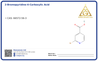 2-Bromopyridine-4-carboxylic acid (CAS 66572-56-3), CAS 66572-56-3 — chemical product label