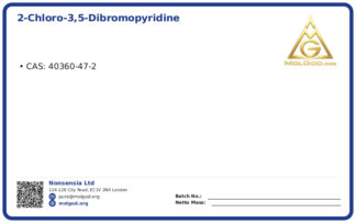 2-Chloro-3,5-dibromopyridine (CAS 40360-47-2), CAS 40360-47-2 — chemical product label