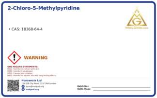 2-Chloro-5-methylpyridine (CAS 18368-64-4), CAS 18368-64-4 — chemical product label