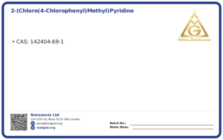 2-(Chloro(4-chlorophenyl)methyl)pyridine (CAS 142404-69-1), CAS 142404-69-1 — chemical product label