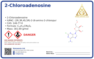 2-Chloroadenosine (CAS 146-77-0), CAS 146-77-0 — chemical product label