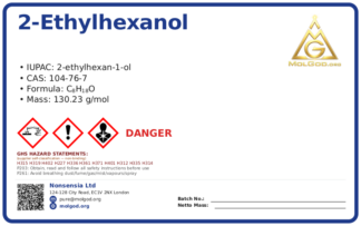 2 (CAS 104-76-7), CAS 104-76-7 — chemical product label
