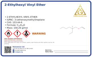 2-Ethylhexyl vinyl ether (CAS 103-44-6), CAS 103-44-6 — chemical product label