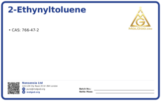 2-Ethynyltoluene (CAS 766-47-2), CAS 766-47-2 — chemical product label