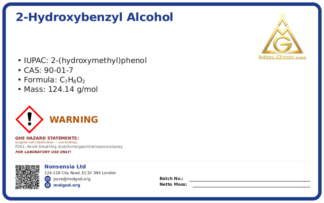 2-Hydroxybenzyl alcohol (CAS 90-01-7), CAS 90-01-7 — chemical product label
