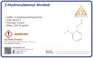 2-Hydroxybenzyl alcohol (CAS 90-01-7), CAS 90-01-7 — chemical product label