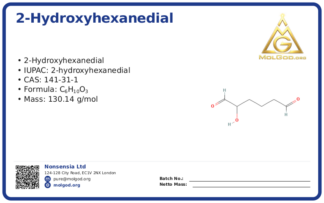 2-Hydroxyhexanedial (CAS 141-31-1), CAS 141-31-1 — chemical product label
