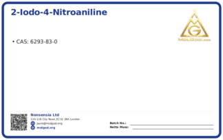 2-Iodo-4-nitroaniline (CAS 6293-83-0), CAS 6293-83-0 — chemical product label