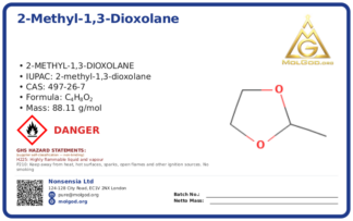 2-Methyl-1,3-Dioxolane (CAS 497-26-7), CAS 497-26-7 — chemical product label