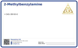2-Methylbenzylamine (CAS 89-93-0), CAS 89-93-0 — chemical product label
