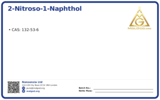 2-Nitroso-1-naphthol (CAS 132-53-6), CAS 132-53-6 — chemical product label